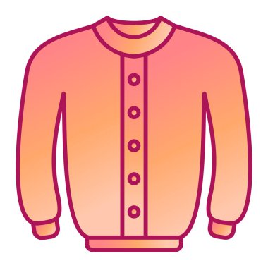 Ceket. Web simgesi basit illüstrasyon