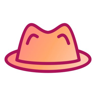 Şapka. Web simgesi basit illüstrasyon