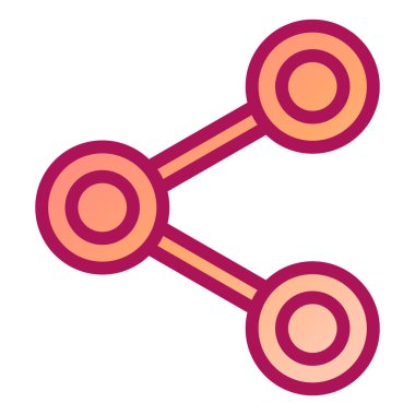 Paylaş. Web simgesi basit illüstrasyon