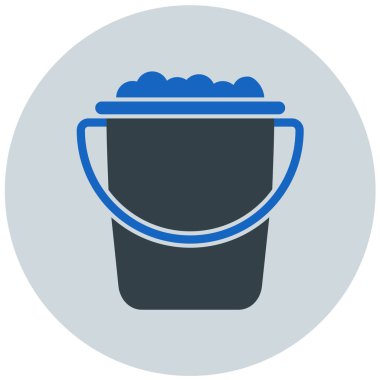 Kova. Web simgesi basit illüstrasyon