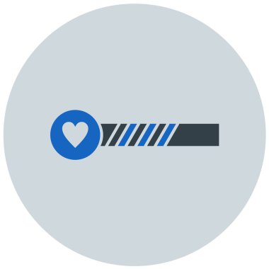 Aşk. Web simgesi basit illüstrasyon