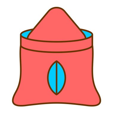 Çizgi film çadırının vektör çizimi