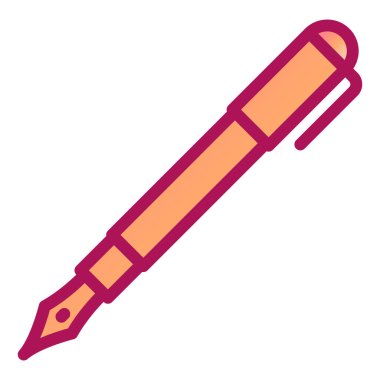 Kalem. Web simgesi basit illüstrasyon