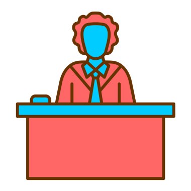 resepsiyon vektör çizimi