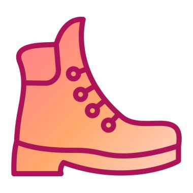 Ayakkabı. Web simgesi basit illüstrasyon