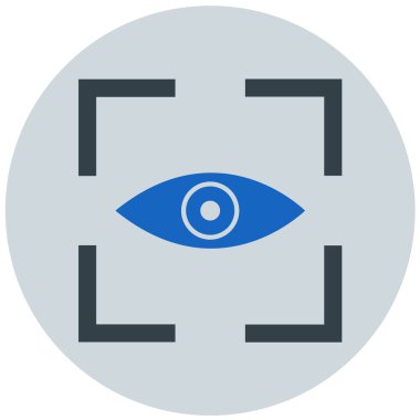 Göz. Web simgesi basit illüstrasyon