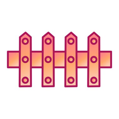 çit modern simge vektör illüstrasyonu