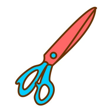 makas modern simge vektör çizimi 