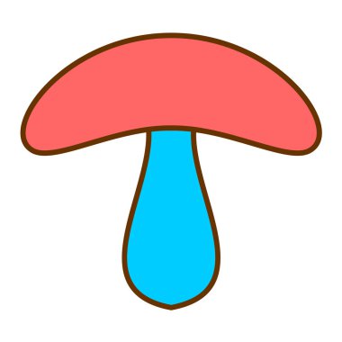 mantar simgesi vektör illüstrasyonu