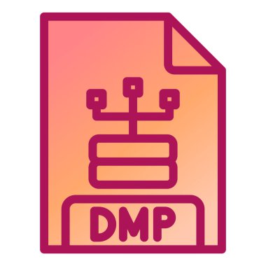 dosya biçimi simge vektörü. İnce bir çizgi işareti. izole edilmiş sınır sembolü çizimi