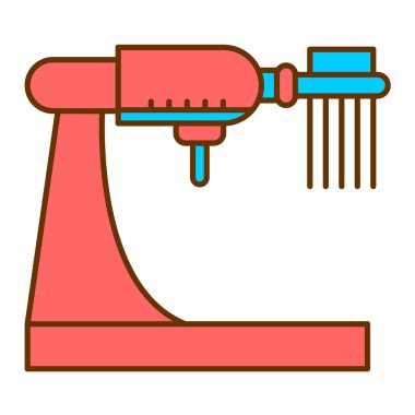 Bir matkap simgesinin vektör illüstrasyonu