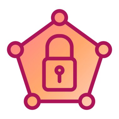 ikon vektör illüstrasyonunu kilitle