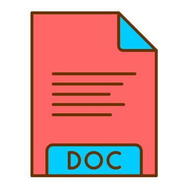 dosya biçimi simgesi, vektör illüstrasyonu