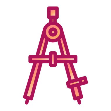 Pusula. Web simgesi basit illüstrasyon