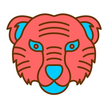 Domuz suratlı, vektör çizimi