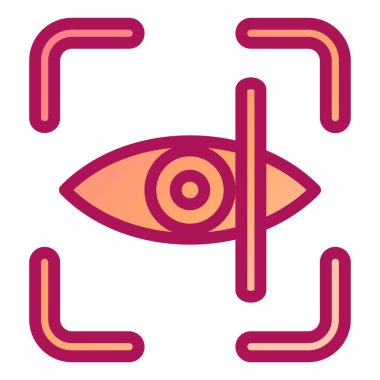 Göz. Web simgesi basit illüstrasyon