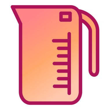 Ölçüm Kupası simgesi. vektör çizim