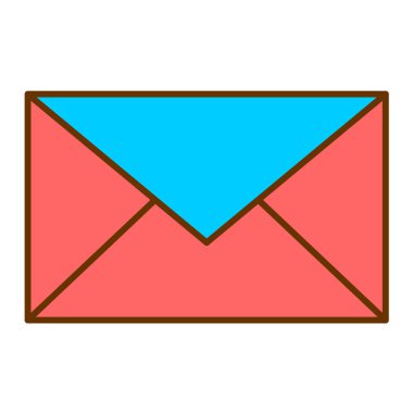 zarf e- posta simgesi vektör illüstrasyon grafik tasarımı