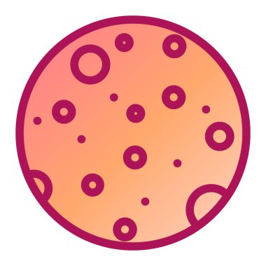 Pizza ikonu. beyaz arkaplanda sosis vektör çizimi çizimi