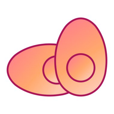 Yumurta simgesi vektör illüstrasyonu