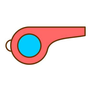 Islık simgesi. Spor malzemeleri. vektör illüstrasyonu