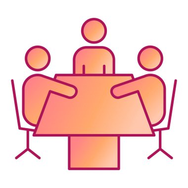 Bir grup insanın vektör çizimi