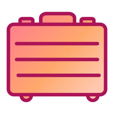 Çanta. Web simgesi basit tasarım