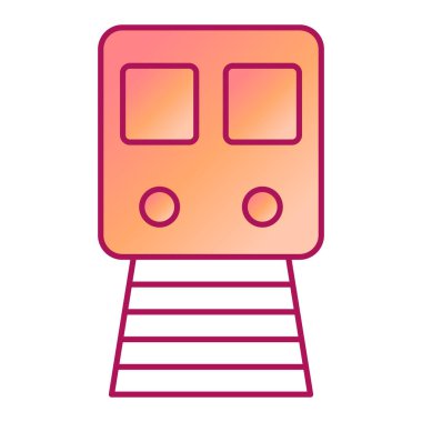 tren simgesi vektör illüstrasyonu