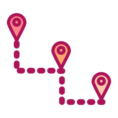 gps vektör simgesi modern basit illüstrasyon