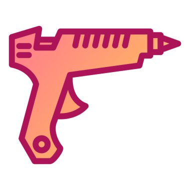Yapıştırıcı Silahı modern ikon vektör çizimi 