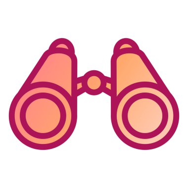 dürbün simgesi vektör illüstrasyonu