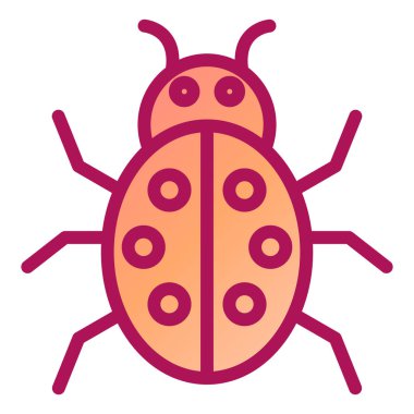 Böcek. Web simgesi basit illüstrasyon