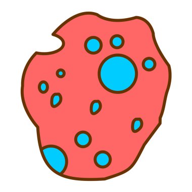 Basit bir çizgi film donutunun çizimi