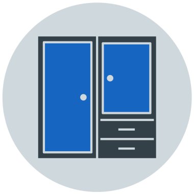 Kapı. Web simgesi basit illüstrasyon