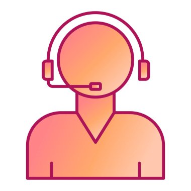 Müşteri desteği operatör vektör illüstrasyonu