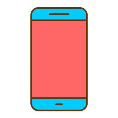 Akıllı telefon aygıtı teknoloji vektör illüstrasyonu