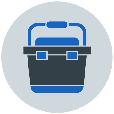 Çanta. Web simgesi basit illüstrasyon