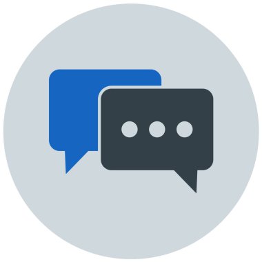 Konuş. Web simgesi basit illüstrasyon