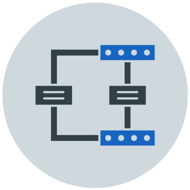 şebeke. Web simgesi basit illüstrasyon