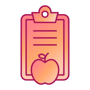 elma ikonu vektör illüstrasyonu