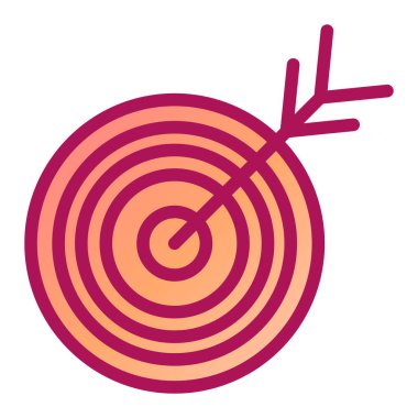 Hedef. Web simgesi basit illüstrasyon