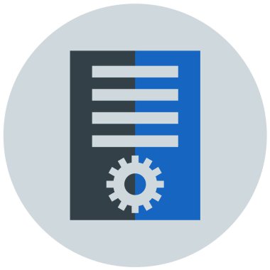 Dosya. Web simgesi basit illüstrasyon