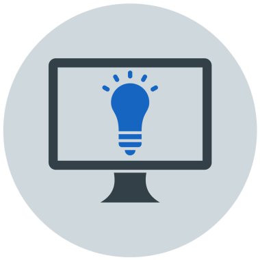 Bilgisayar. Web simgesi basit illüstrasyon