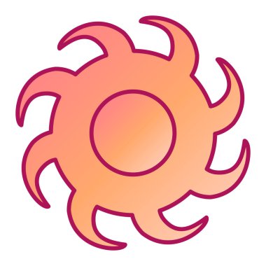 Güneş Simgesi Vektör illüstrasyonu