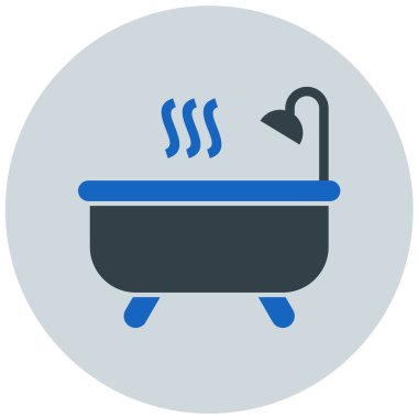 Küvet. Web simgesi basit tasarım