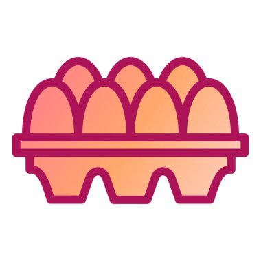 Yumurtalar. Web simgesi basit illüstrasyon