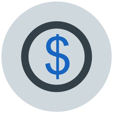 Dolar işareti. Web simgesi