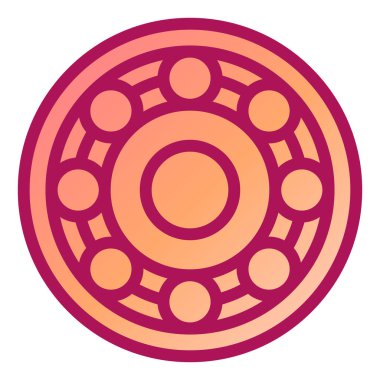 Dairesel bir simgenin vektör illüstrasyonu