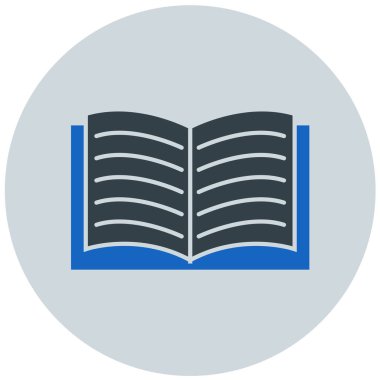Kitap. Web simgesi basit illüstrasyon