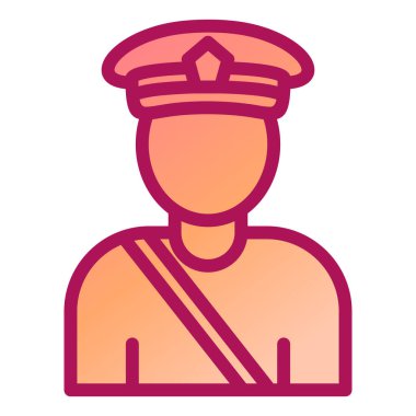 polis simgesi vektör illüstrasyonu 